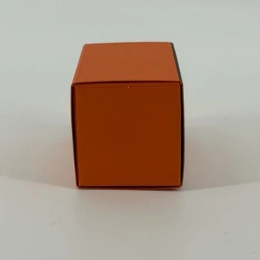 Hermes Paris Small Orange Jewelry Gift Box Sliding Drawer 2.5x1.5x1.5 Inch